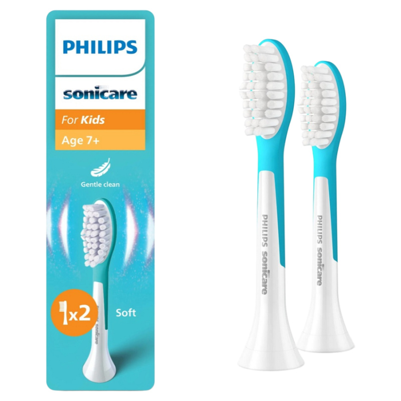 Philips Sonicare For Kids 7+ Standard HX6042/90 náhradní hlavice pro zubní kartáček pro děti 2 ks