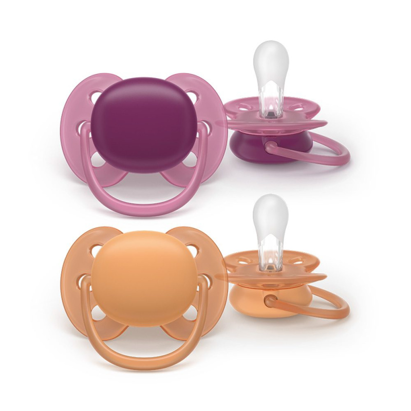 Philips Avent Ultrasoft SCF093/03 18+m dudlík Girl 2 ks