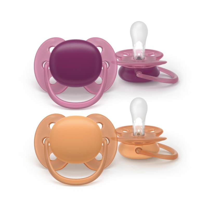 Philips Avent Ultrasoft SCF093/03 18+m dudlík Girl 2 ks