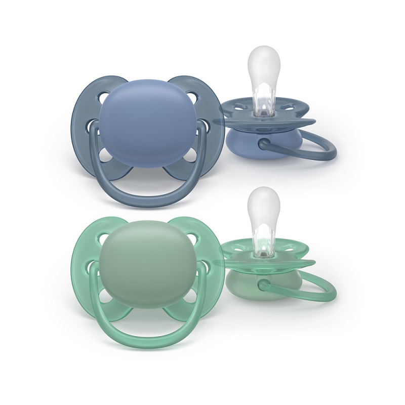 Philips Avent Ultrasoft SCF091/42 6-18 m dudlík Boy 2 ks