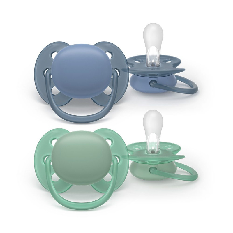 Philips Avent Ultrasoft SCF091/42 6-18 m dudlík Boy 2 ks