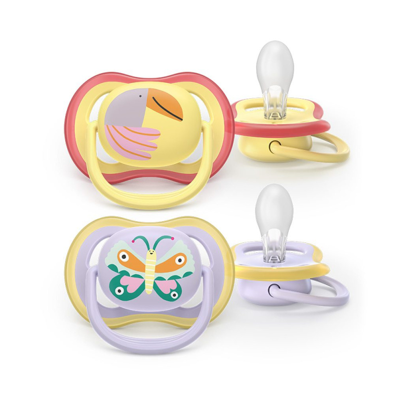 Philips Avent Ultra Air SCF087/04 0-6m dudlík Girl 2 ks