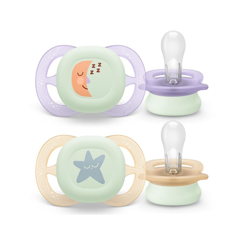 Philips Avent Ultrastart SCF075/17 0-2 m dudlík Girl 2 ks