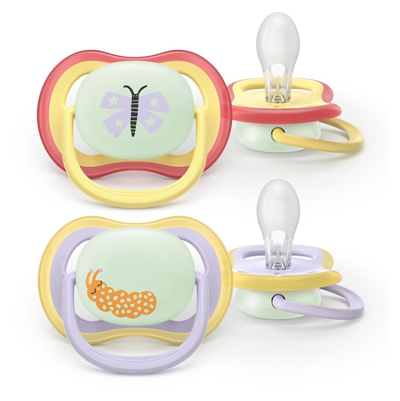 Philips Avent Ultra Air SCF376/25 0-6m dudlík Girl 2 ks