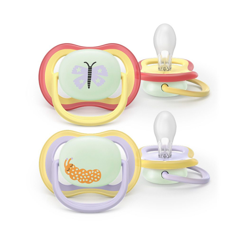 Philips Avent Ultra Air SCF376/25 0-6m dudlík Girl 2 ks