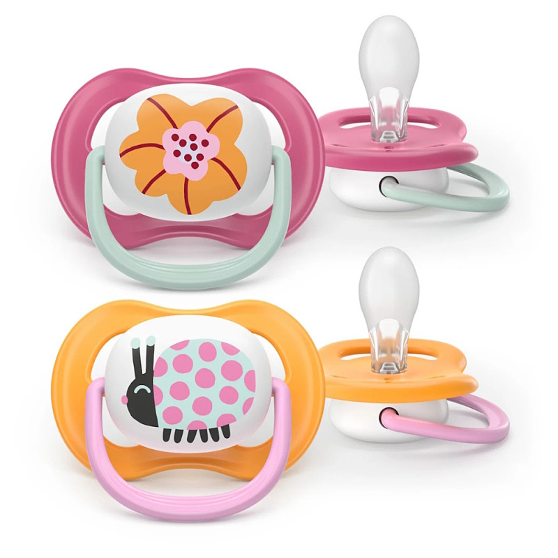 Philips Avent Ultra Air SCF080/27 6-18 m dudlík Girl 2 ks