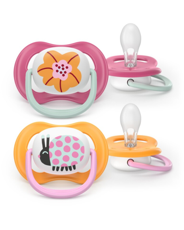 Philips Avent Ultra Air SCF080/27 6-18 m dudlík Girl 2 ks