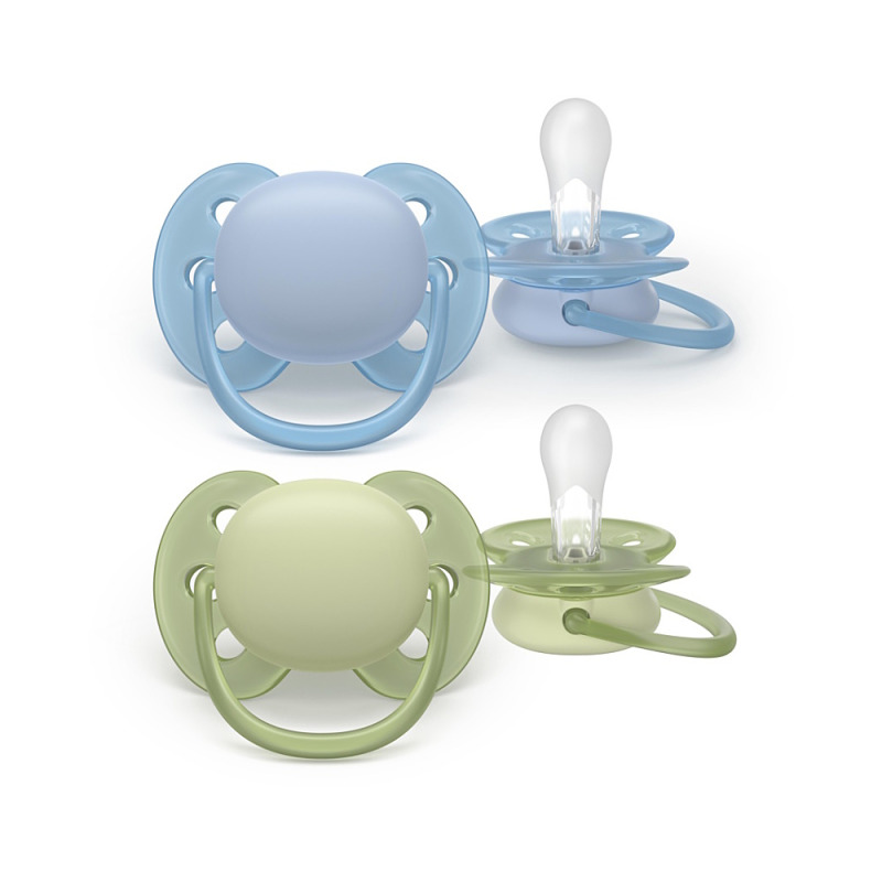 Philips Avent Ultrasoft SCF091/37 0-6 m dudlík Boy 2 ks