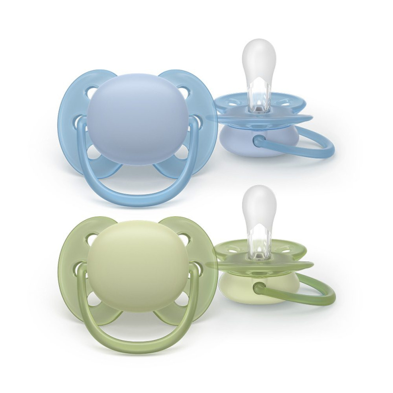Philips Avent Ultrasoft SCF091/37 0-6 m dudlík Boy 2 ks