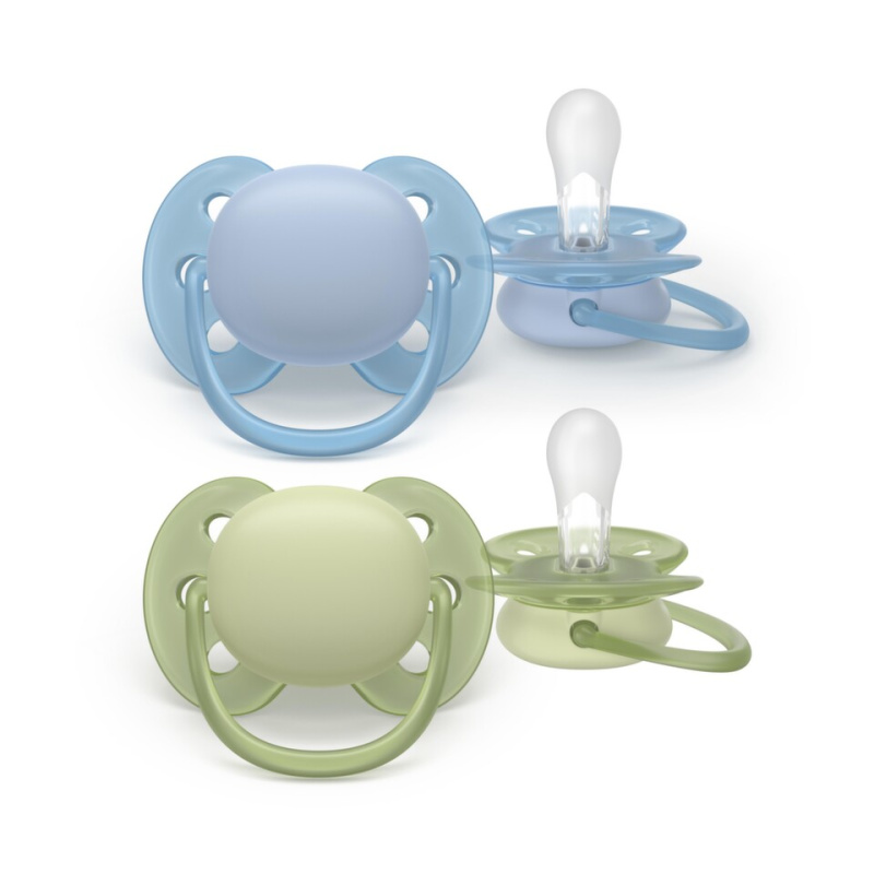 Philips Avent Ultrasoft SCF091/37 0-6 m dudlík Boy 2 ks
