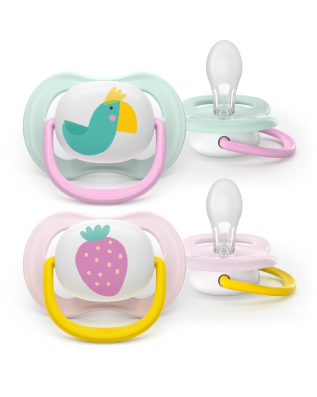 Philips Avent Ultra Air SCF080/24 0-6 m dudlík Girl 2 ks