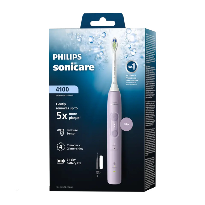 Philips Sonický elektrický zubní kartáček 4100 HX4043/49 Fialový