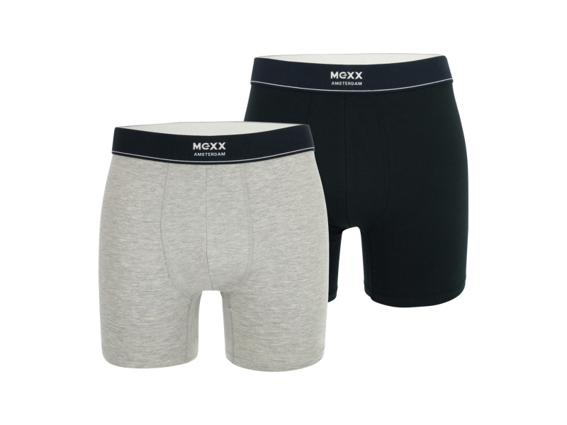 Mexx Pánské boxerky, 2 kusy (navy modrá / šedá, XXl)