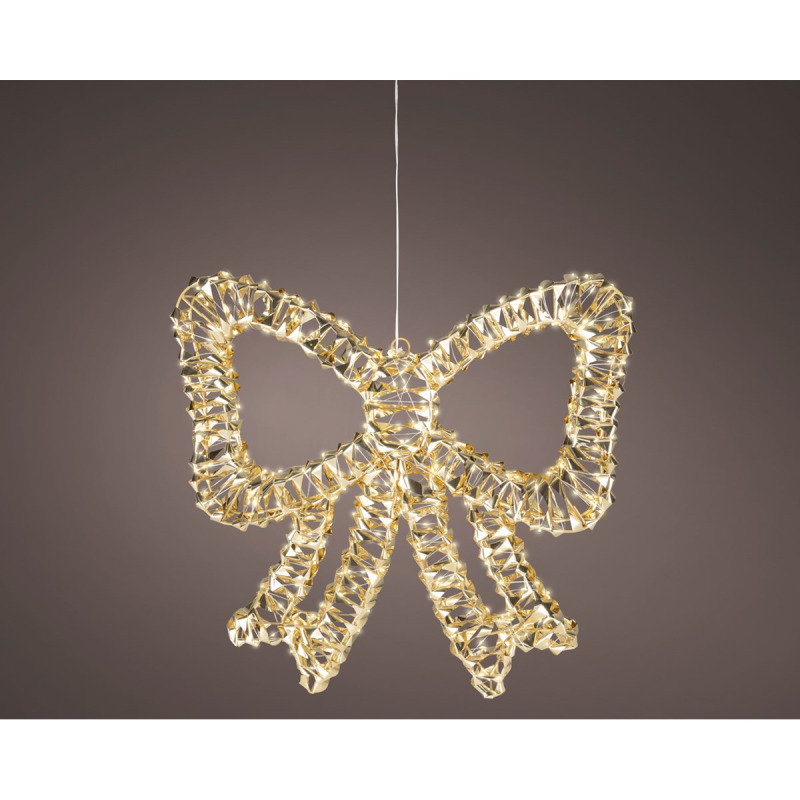 Lumineo LED smyčka IP44, 400 mikro-LED teplá bílá, 48 x 46 x 5 cm