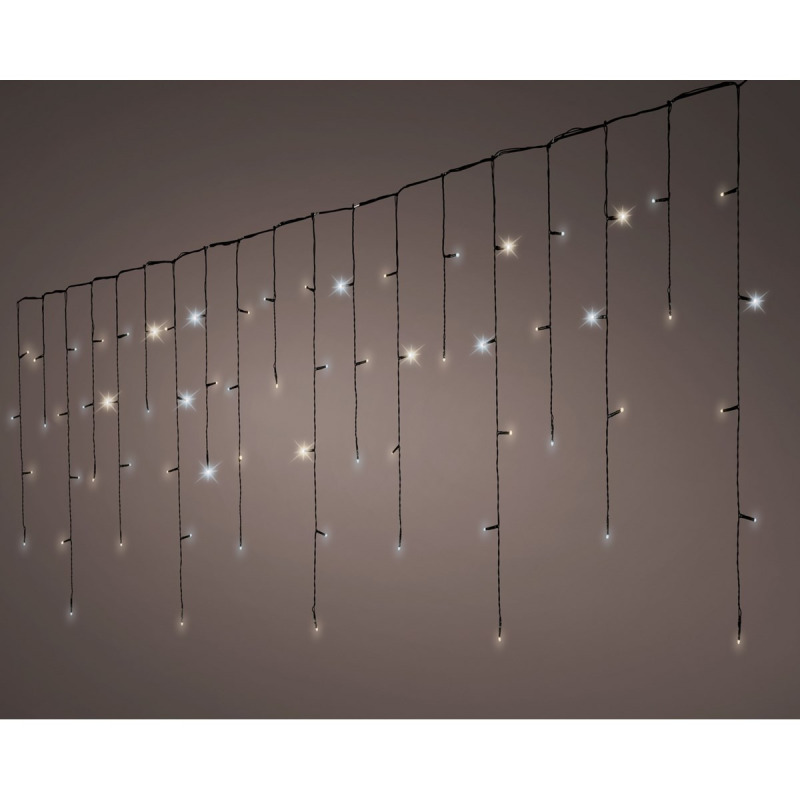 lumineo Závěs LED 1416L teplá/studená bílá červený kabel 1 ks