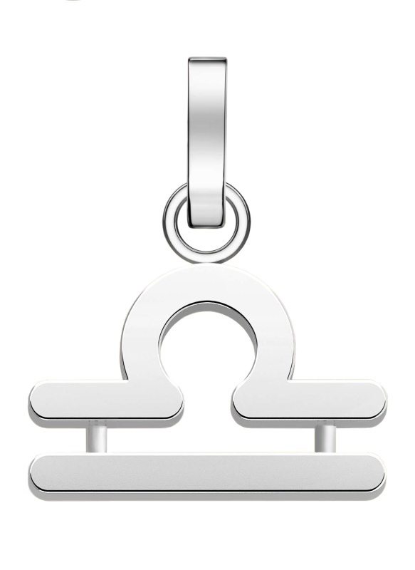Rosefield Ocelový přívěsek Váhy The Pendant PE-Silver-Libra-S