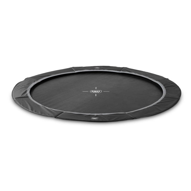 EXIT Sportovní trampolína zabudovaná do země InTerra černá pr. 244 cm