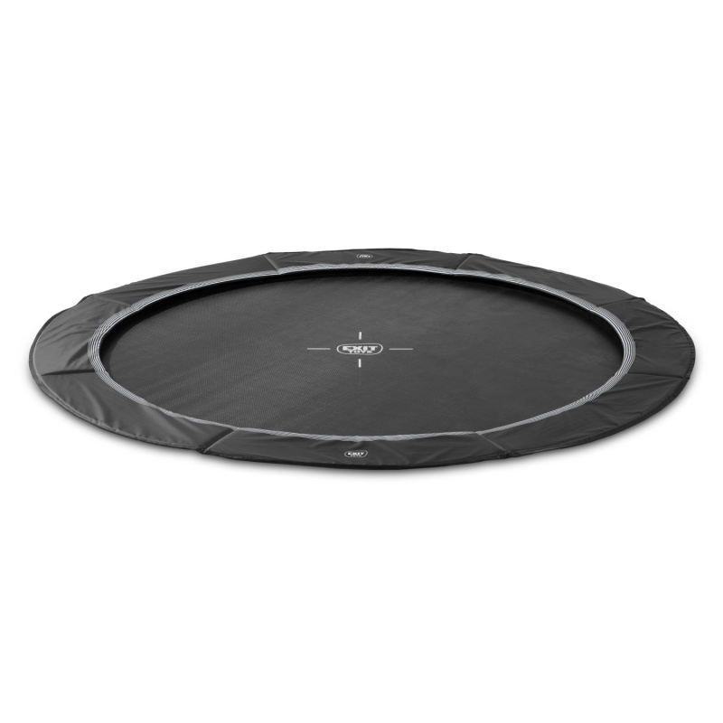 EXIT Sportovní trampolína zabudovaná do země InTerra černá pr. 366 cm