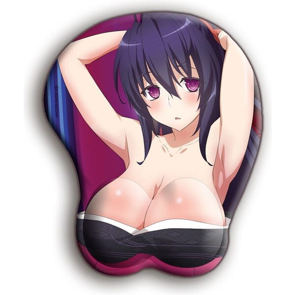 Herní podložka pod myš Highschool DxD - Akeno s 3D podpěrkou zápěstí