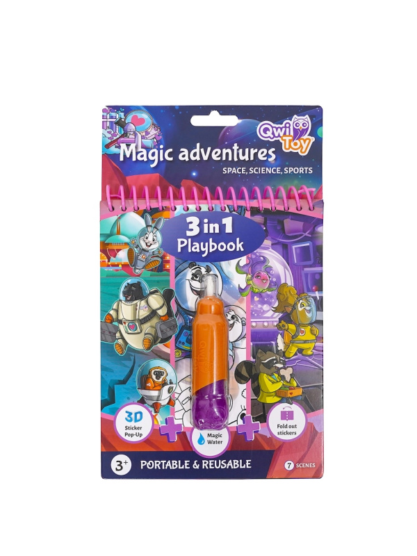 Qwi Toy 3 v 1 herní knížka Magická dobrodružství
