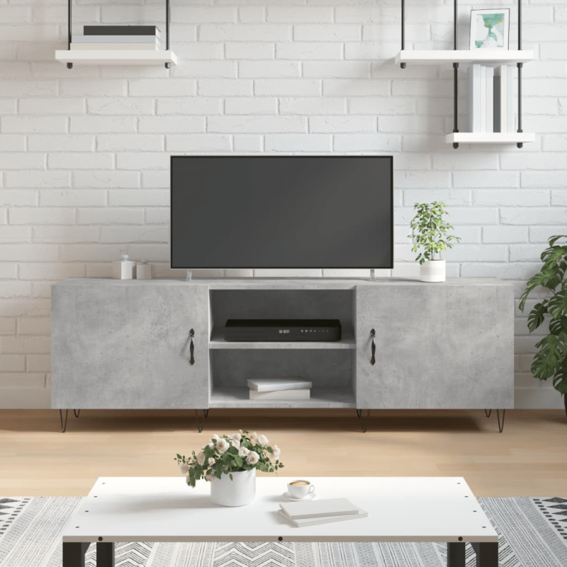 Tv Skříňka Betonově Šedá 150 X 30 X 50 Cm Kompozitní Dřevo - Šedá sonoma