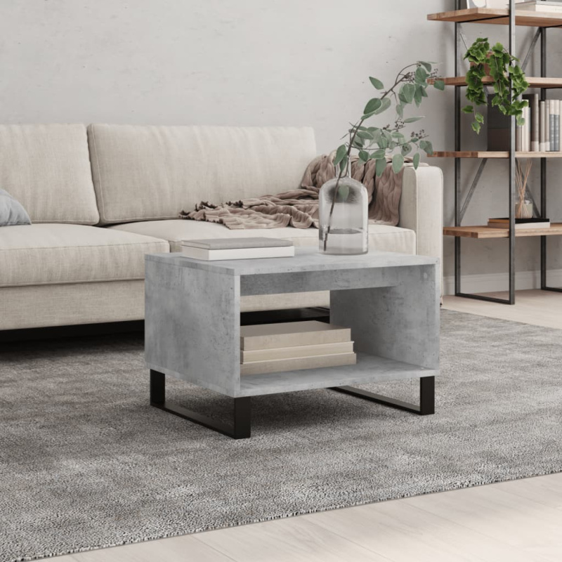 Konferenční Stolek Betonově Šedý 60X50X40 Cm Kompozitní Dřevo
