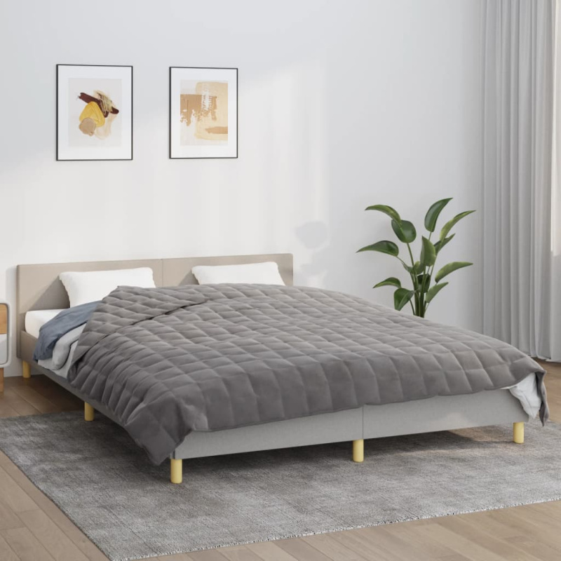Zátěžová Deka Šedá Textil Šedá - 11 kg / 155 x 220 cm
