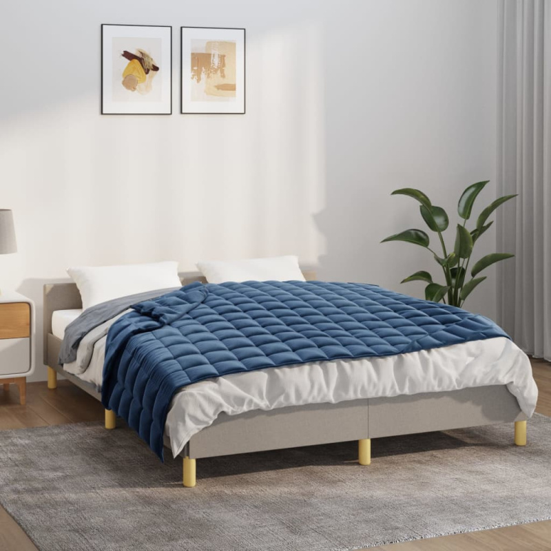 Zátěžová Deka Textil Modrá - 13 kg / 200 x 225 cm