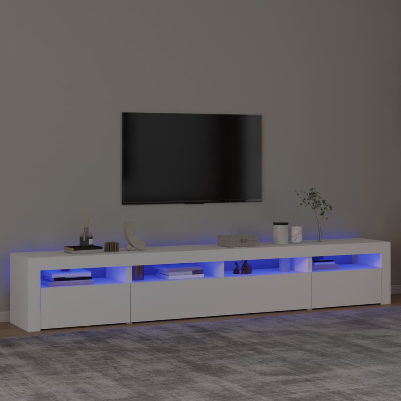 Tv skříňka s led osvětlením 240x35x40 cm - Hnědý dub / 240 cm