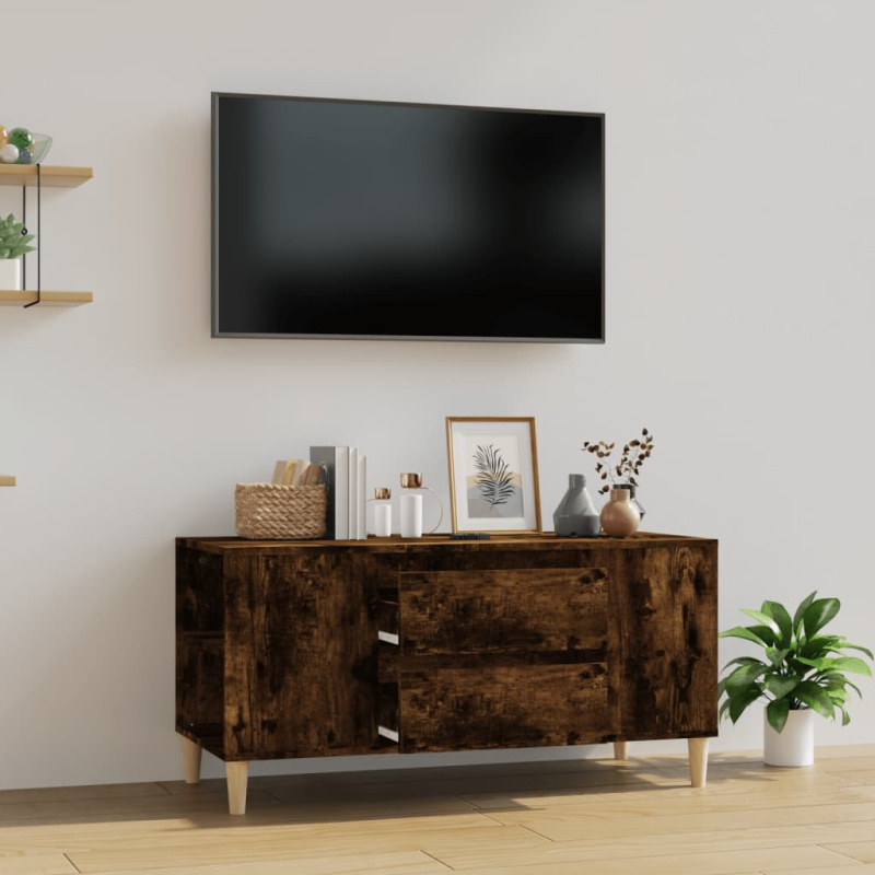 Tv Skříňka 102X44,5X50 Cm Kompozitní Dřevo - Betonová šedá