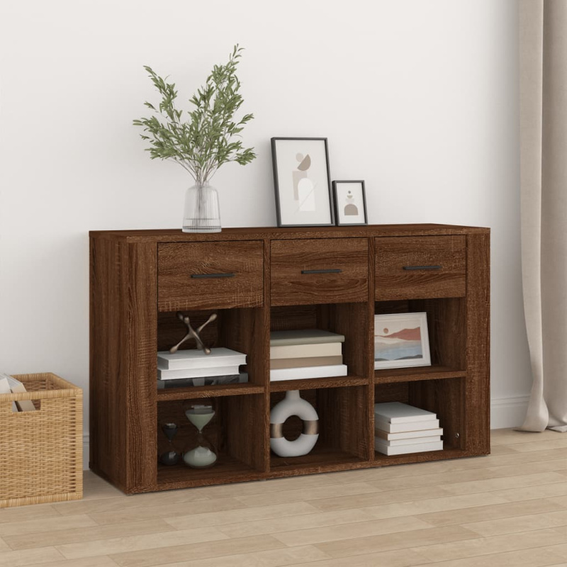 Příborník bílý 100 x 30 x 59,5 cm kompozitní dřevo
