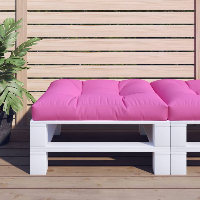 Poduška Na Palety Textil - motiv listu / 60 x 60 x 12 cm