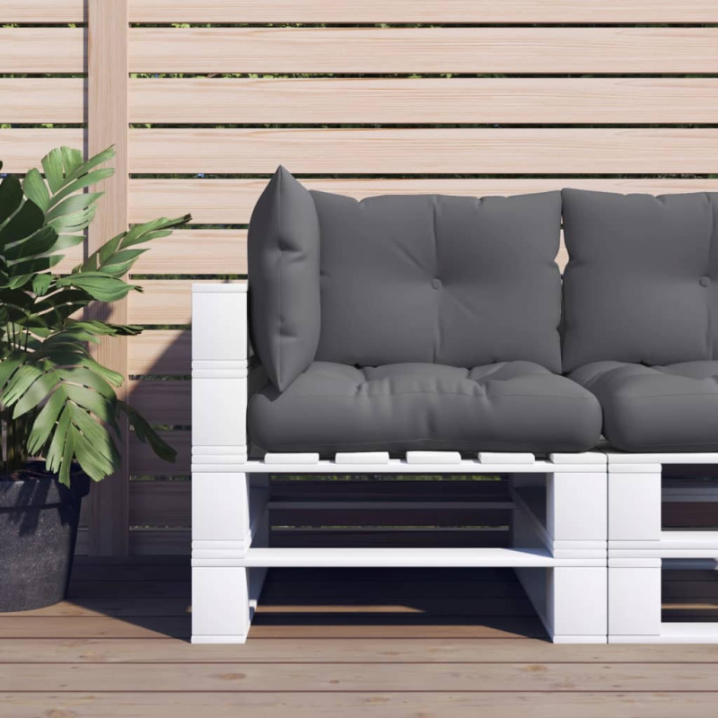 Podušky Na Palety 3 Ks Antracitové Textil - Taupe / 2