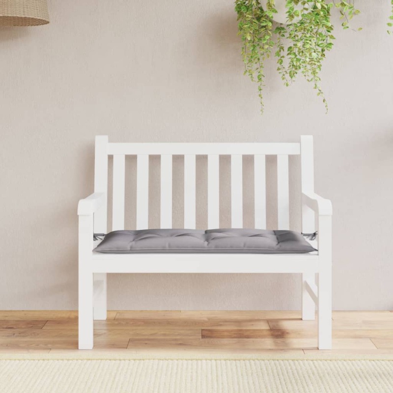 Poduška Na Zahradní Lavici Šedá 110 X 50 X 7 Cm Oxfordská Látka - vínová červená