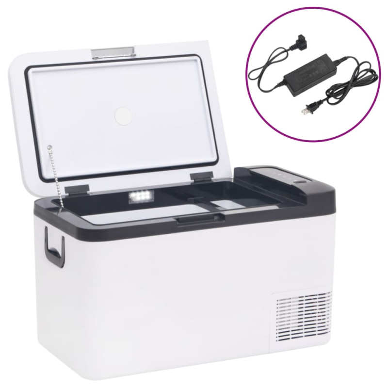 Chladicí Box S Rukojetí A Adaptérem Černý A Bílý Pp A Pe - 18 l / s adaptérem