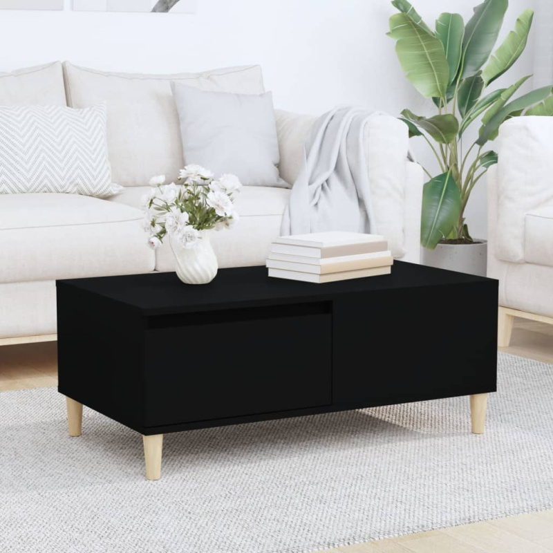 Konferenční stolek bílý 90 x 50 x 36,5 cm kompozitní dřevo