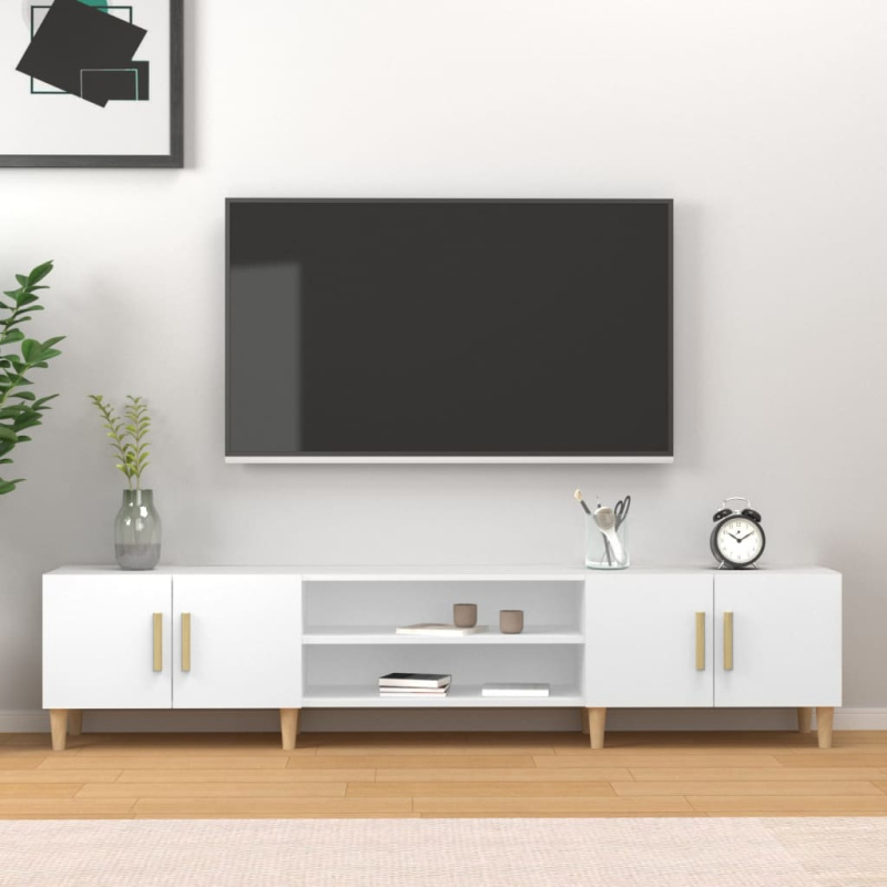 Tv skříňka 180 x 31,5 x 40 cm kompozitní dřevo - Hnědý dub