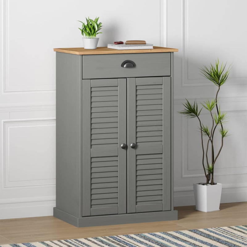 Botník Vigo 60 X 35 X 96 Cm Masivní Borové Dřevo - Hnědá