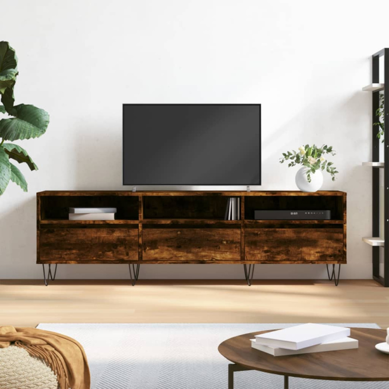 Tv Skříňka 150 X 30 X 44,5 Cm Kompozitní Dřevo - Hnědý dub