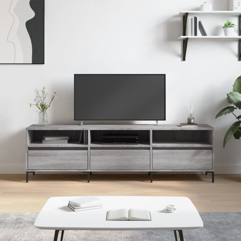Tv Skříňka Šedá Sonoma 150 X 30 X 44,5 Cm Kompozitní Dřevo - Šedá sonoma