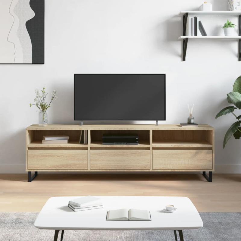 Tv Skříňka 150 X 30 X 44,5 Cm Kompozitní Dřevo - Betonová šedá