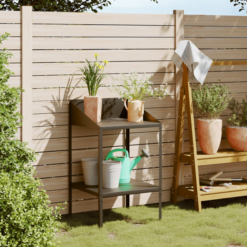 Stojan Na Rostliny Antracitový 56,5X54,5X100Cm Pozinkovaná Ocel - 56.5 x 54.5 x 100 cm