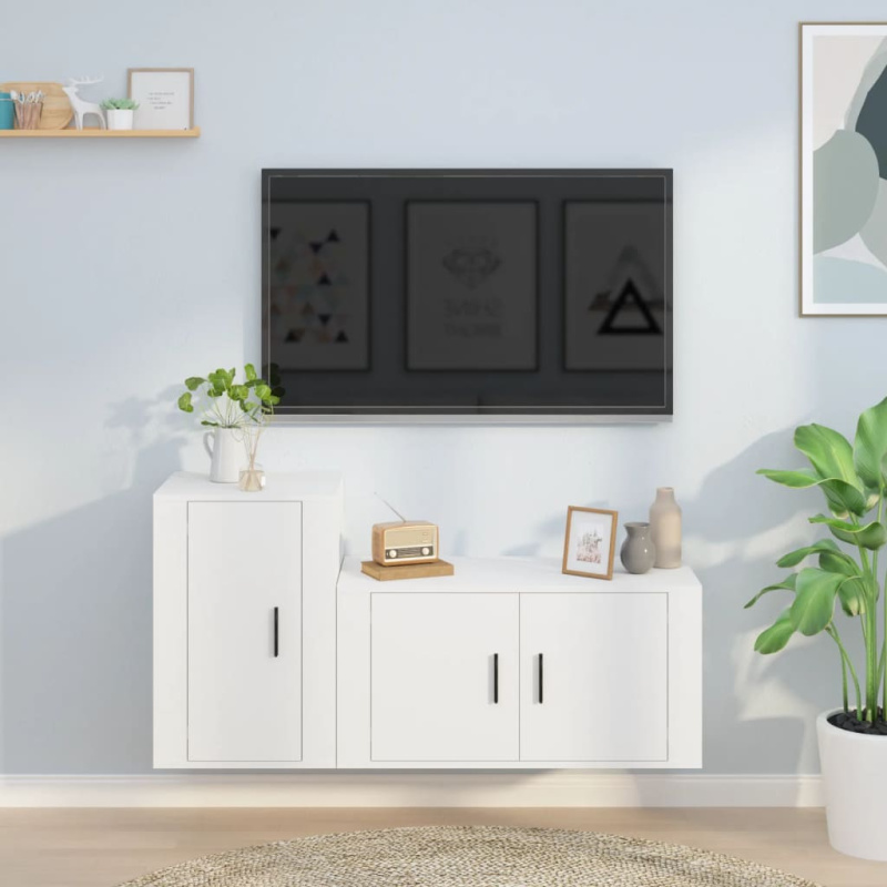 vidaXL 2dílný set TV skříněk šedý sonoma kompozitní dřevo