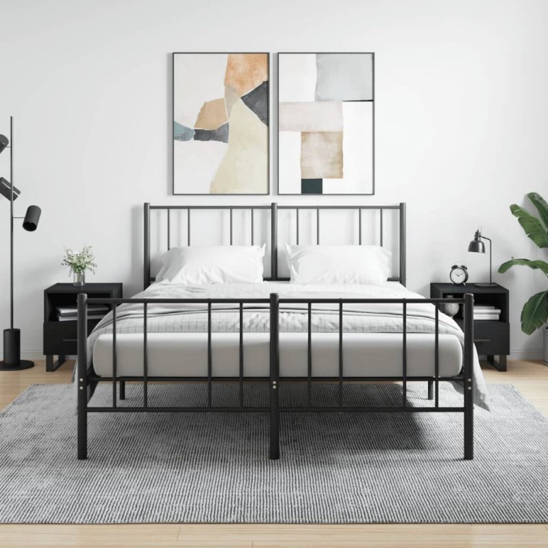 Noční Stolky 2 Ks Černé 40 X 35 X 47,5 Cm Kompozitní Dřevo - Betonová šedá / 2