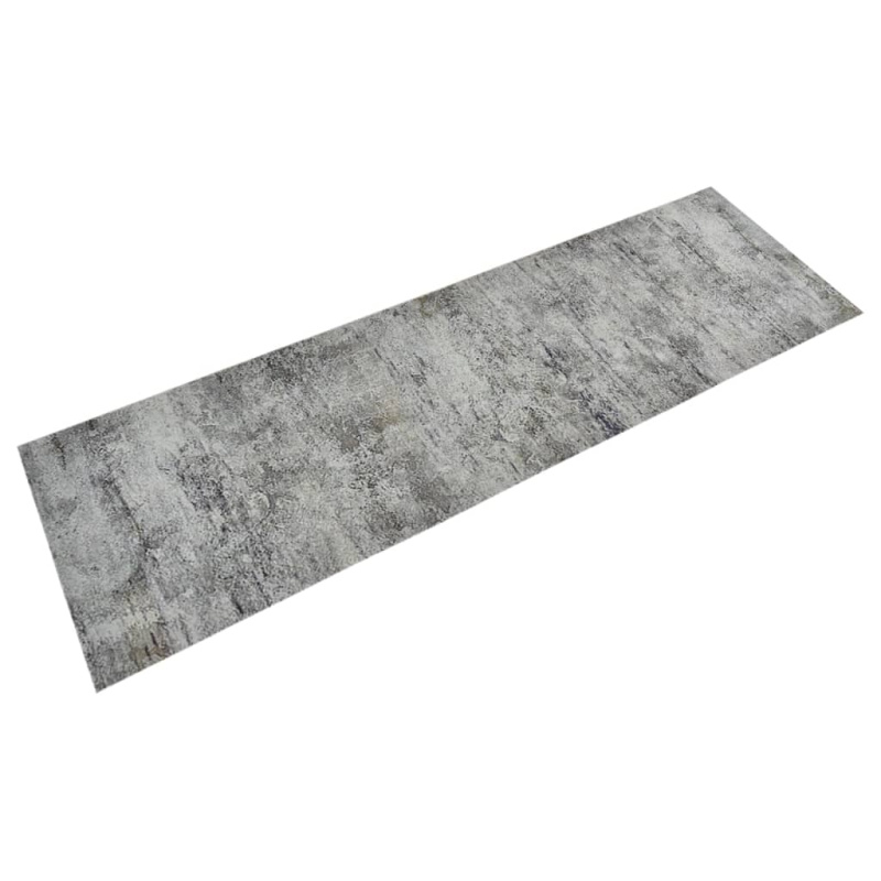 Kuchyňský Koberec Omyvatelný Beton Samet Šedá A Černá - 60 x 300 cm