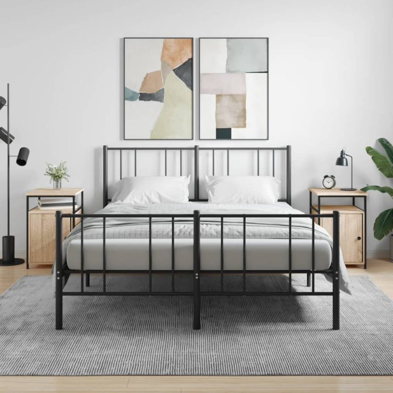 Noční Stolky 2 Ks 40 X 42 X 60 Cm Kompozitní Dřevo - Hnědý dub / 1