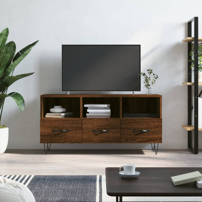 Tv Skříňka 102 X 36 X 50 Cm Kompozitní Dřevo - Bílá