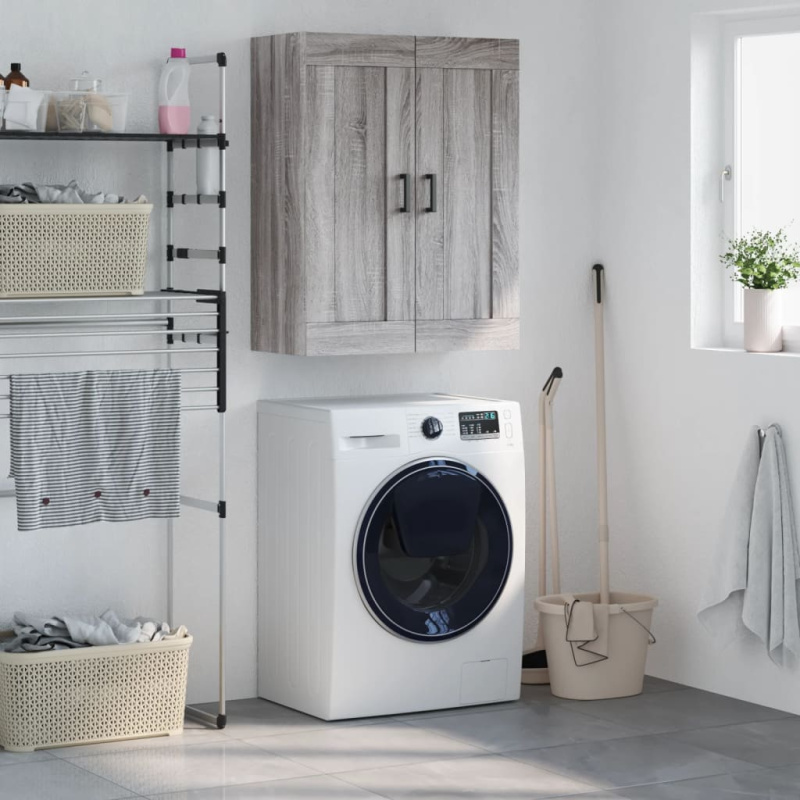 Nástěnná Skříňka Šedá Sonoma 69,5 X 34 X 90 Cm Kompozitní Dřevo - Šedá sonoma