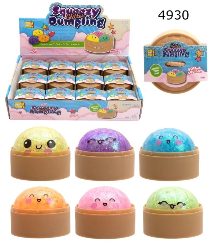 Knedlíčky bao mačkací třpytivé 5 cm