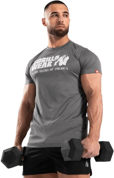 Gorilla Wear Pánské tričko Classic Training šedá - XXL